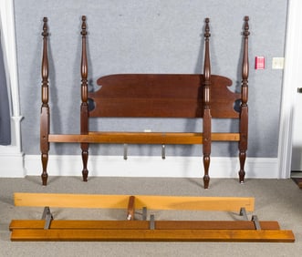 ELDRED WHEELER CHERRY FOUR POST QUEEN SIZE BED.