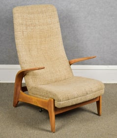1960 GIMSEN & SLATE NORWEGIAN ROCK 'N REST CHAIR.