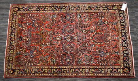 ANTIQUE PERSIAN ORIENTAL SCATTER RUG.