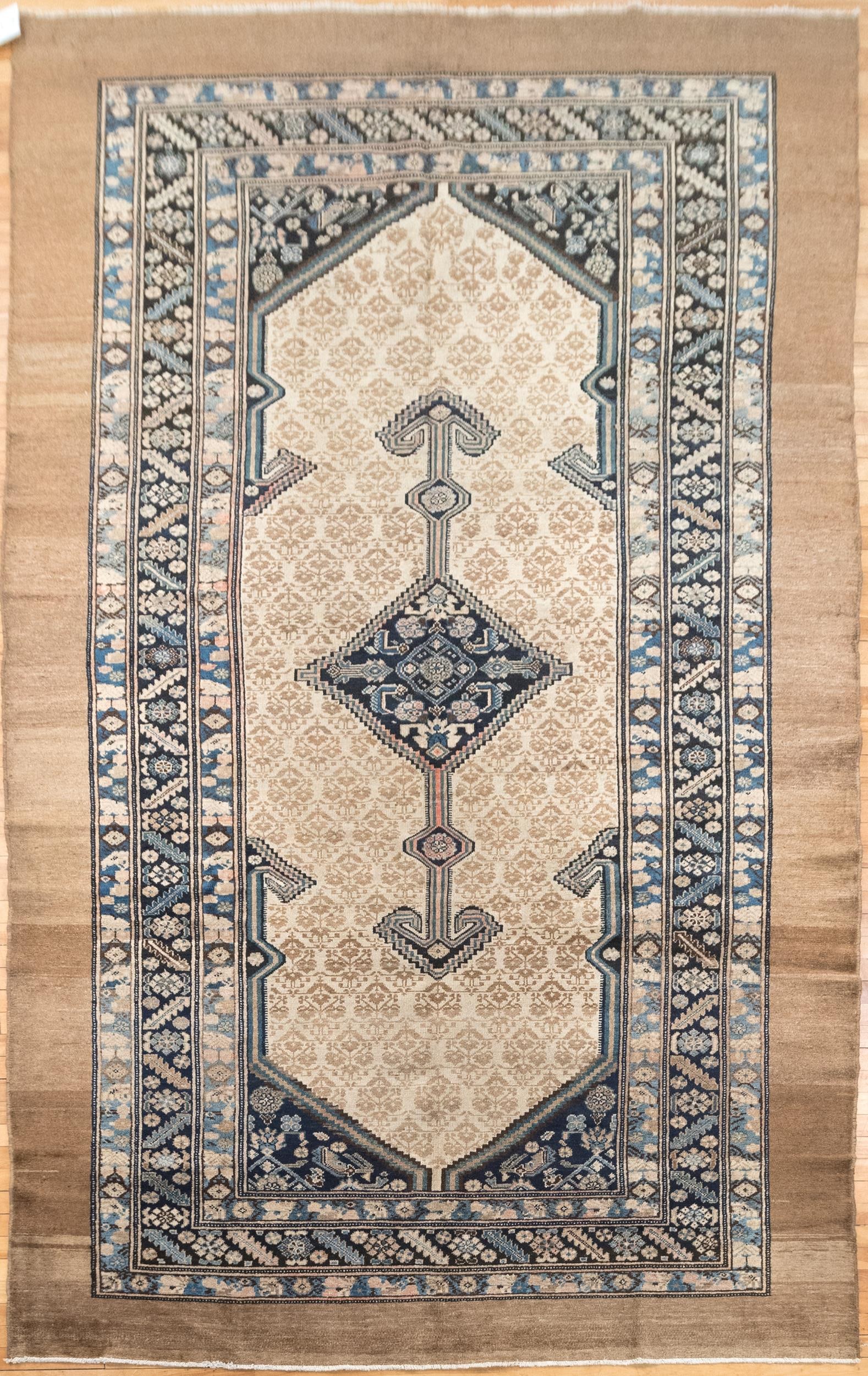 VINTAGE PERSIAN CAMEL HAIR RUG. (1 of 8)