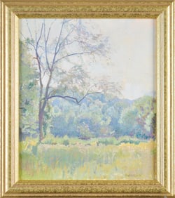 BRIAN SWEETLAND OIL, SUMMER LANDSCAPE.