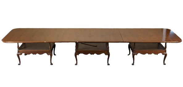 CUSTOM MADE MAHOGANY CONFERENCE/ BANQUET TABLE.