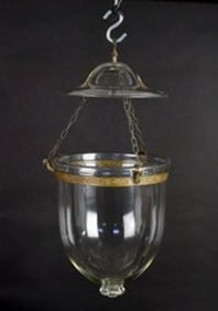 ANTIQUE BELL JAR LANTERN, 2 OF 3.
