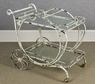 VINTAGE SALTARINI PATIO DRINK CART.