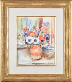 ARTHUR FILLON WATERCOLOR, STILL LIFE.