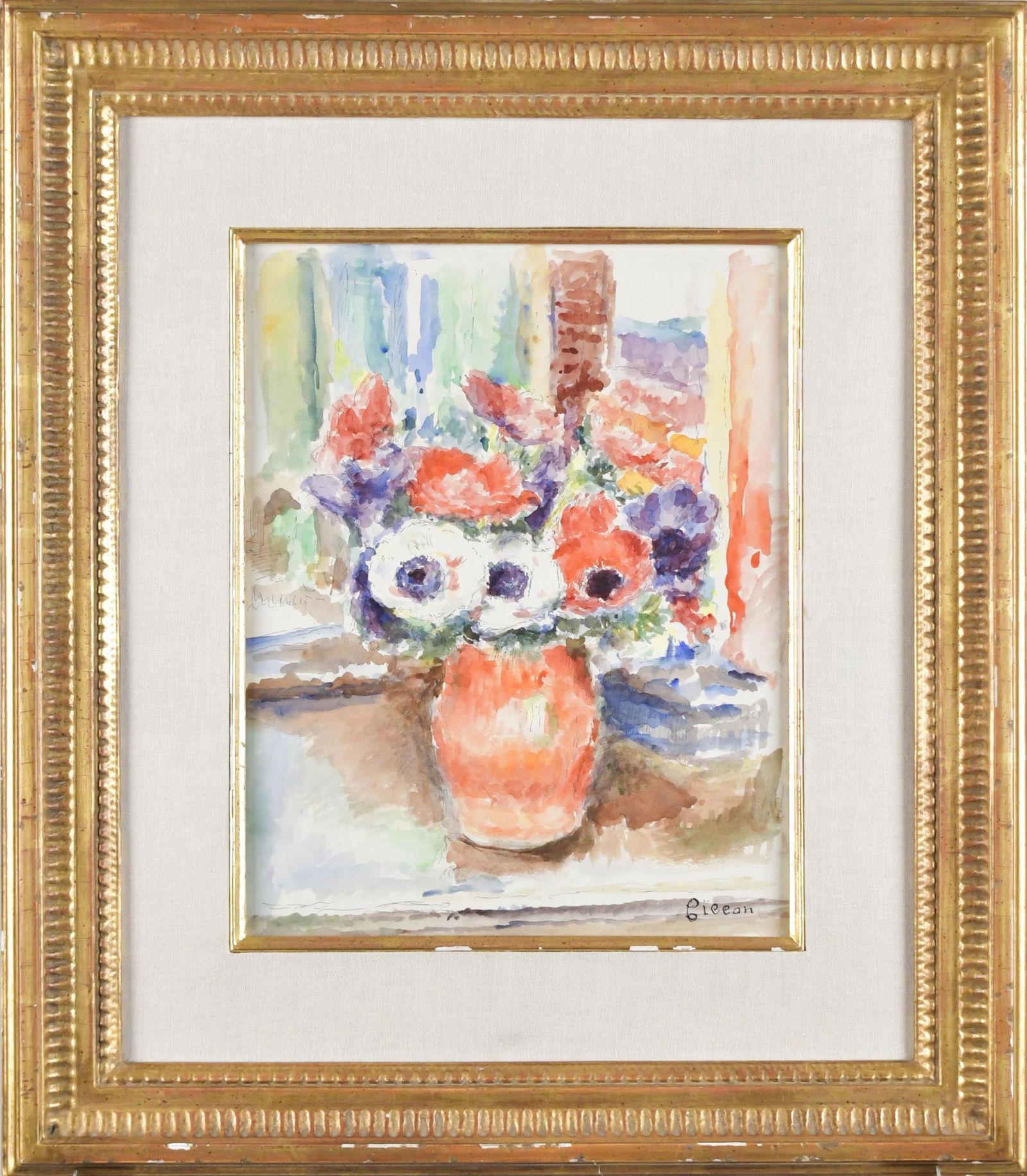 ARTHUR FILLON WATERCOLOR, STILL LIFE. (1 of 12)