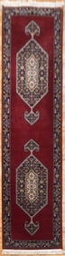 VINTAGE ORIENTAL RUNNER RUG.