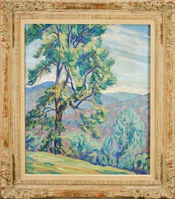 20TH C. IMPRESSIONIST OIL, LANDSCAPE.