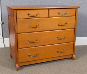 RICHARD STEELE MAHOGANY CHEST, 1 OF 2.