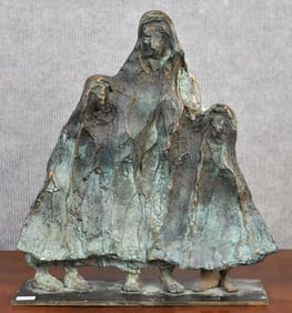 JOHN BEHAN BRONZE, MOTHER WITH CHILDREN.