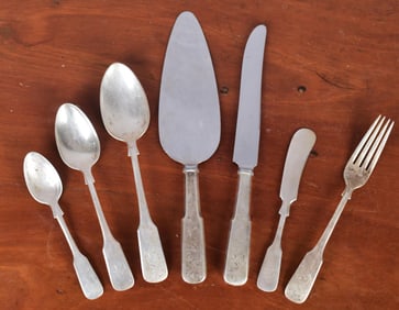 STERLING FLATWARE SET.