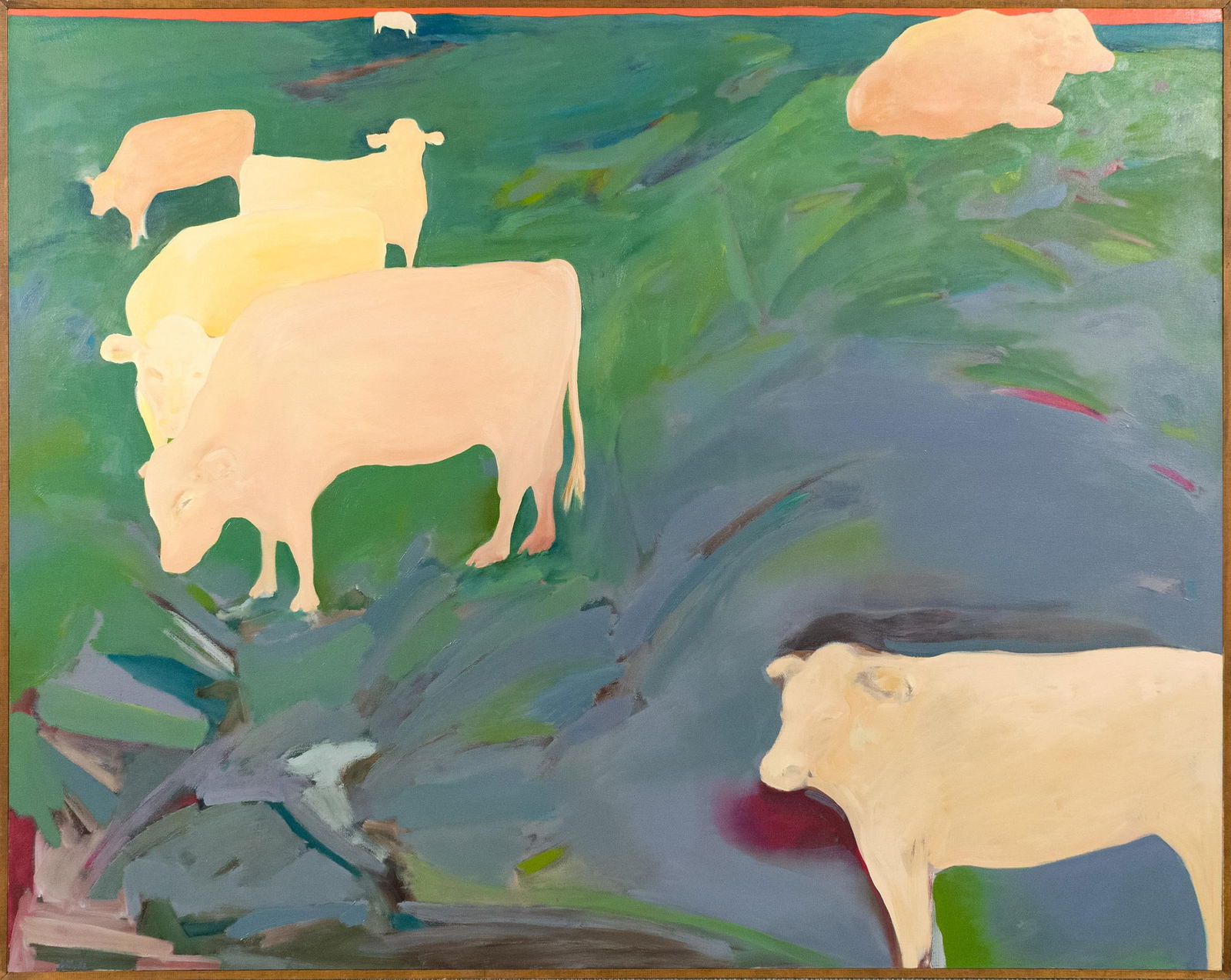LARGE PAT MONSON OIL, HAMPSHIRE HERD. (1 of 8)