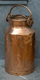 ANTIQUE FRENCH COPPER MILK JUG.