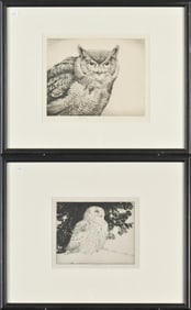 TWO HENRY EMERSON TUTTLE ETCHINGS.