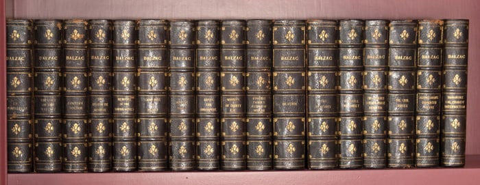 FRENCH BOOKS, HONORE DE BALZAC 17 VOLS.