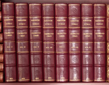 ANTIQUE BOOKS, ALEXANDRE DUMAS, 8 VOLS.