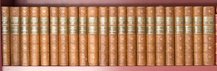 SIR WALTER SCOTT, THE WAVERLY NOVELS, 1895, 22 VOLS.