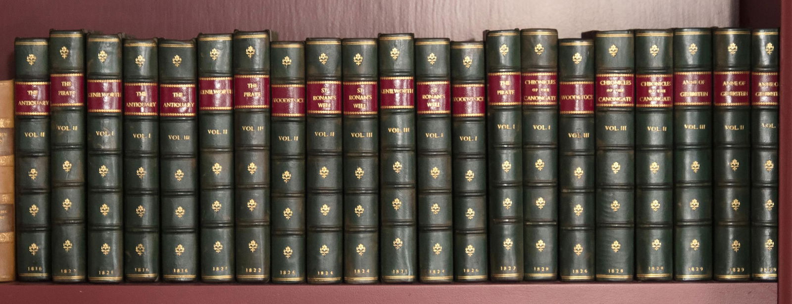 FIRST EDITION WORKS BY SIR WALTER SCOTT, 21 VOLS. (1 of 7)