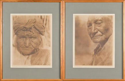 TWO EDWARD S. CURTIS PHOTOGRAVURES.