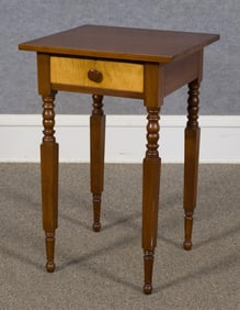 19TH C. NY CHERRY & MAPLE STAND.