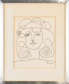 PICASSO PRINT, PORTRAIT OF WOMAN.
