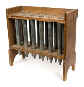 19TH C. FLOOR MODEL CANDLE MOLD.