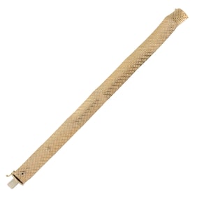 14K YELLOW GOLD BRACELET.