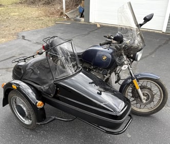 1983 BMW R80RT WITH SIDECAR.