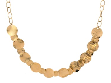 14K GOLD TURKISH NECKLACE.