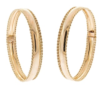 PR. 14K GOLD CUFF BRACELETS.