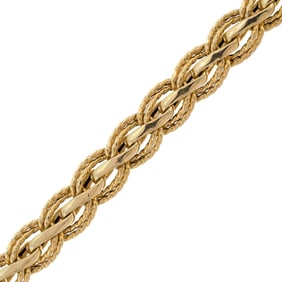 14K ITALIAN GOLD BRACELET.