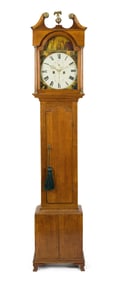 GOOD ANTIQUE ENGLISH GRANDFATHER CLOCK.