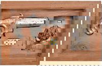 ANTIQUE MOORE DERRINGER AND GAMBLERS BOX.