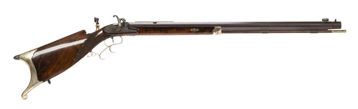 19TH C. PERCUSSION SCHUETZEN STYLE PARLOR RIFLE.
