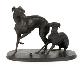 P.J. MENE BRONZE, WHIPPETS.