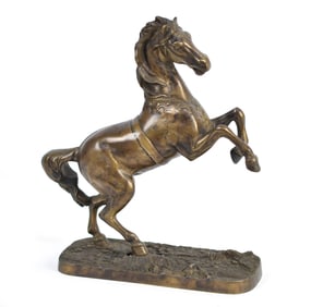 ANTIQUE BRONZE, ROMAN HORSE.
