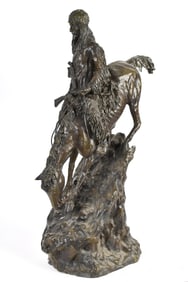 AFTER FREDERICK REMINGTON BRONZE, THE MOUNTAIN MAN.