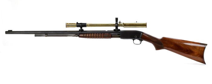 REMINGTON MODEL 12, 22 CAL PUMP ACTION RIFLE.