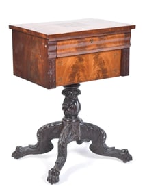 19TH C. CLASSICAL MAHOGANY STAND.