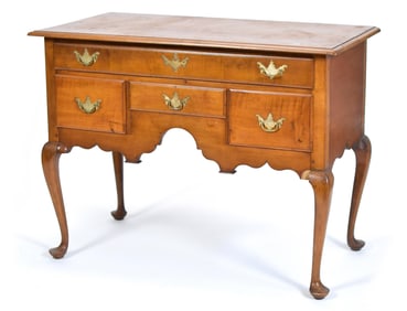 18TH C. QUEEN ANNE MAPLE HIGHBOY BASE.