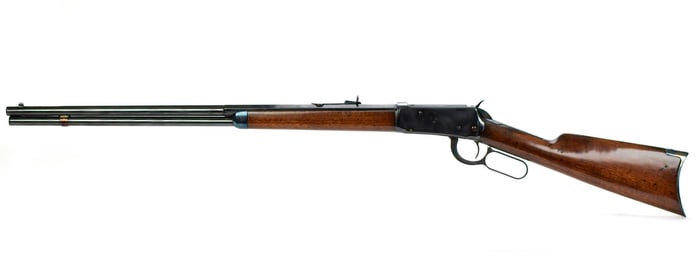 WINCHESTER MODEL 1894, 38.55 LEVER ACTION RIFLE.