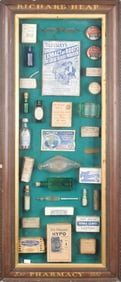 19TH C. PHARMACEUTICAL DISPLAY CASE.