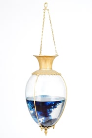 ANTIQUE HANGING APOTHECARY SHOW GLOBE.