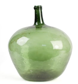 ANTIQUE HAND BLOWN DEMI JOHN BOTTLE.