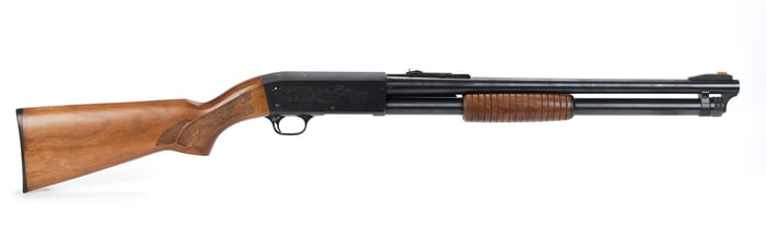 ITHACA POLICE SPECIAL, 12 GAUGE PUMP ACTION SHOTGUN.