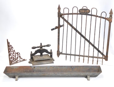 ANTIQUE CAST IRON, 4 PCS.