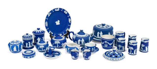 VINTAGE WEDGWOOD JASPERWARE COLLECTION, 23PCS.
