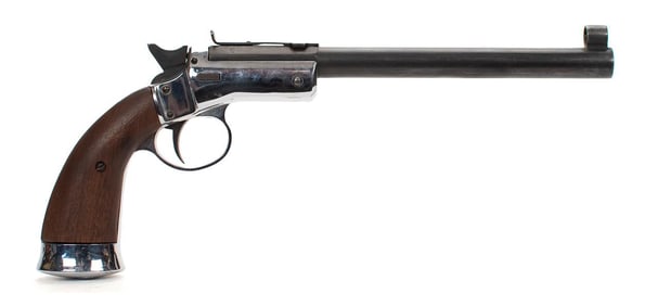 ANTIQUE STEVENS TIP UP, .22 CALIBER.