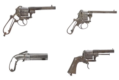 ANTIQUE HANDGUN PARTS, 4 PCS.