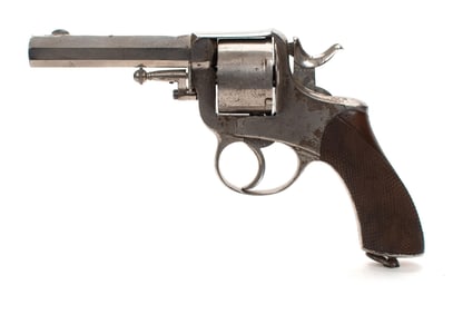 ANTIQUE BRITISH TRANTER 45 CAL REVOLVER.